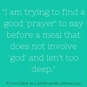 Mealtime Prayer