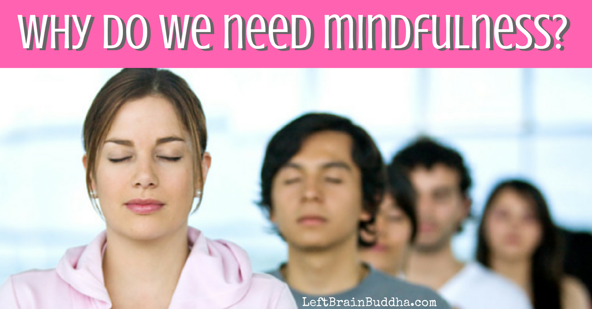 3 Reasons Why We Need Mindfulness - Left Brain Buddha